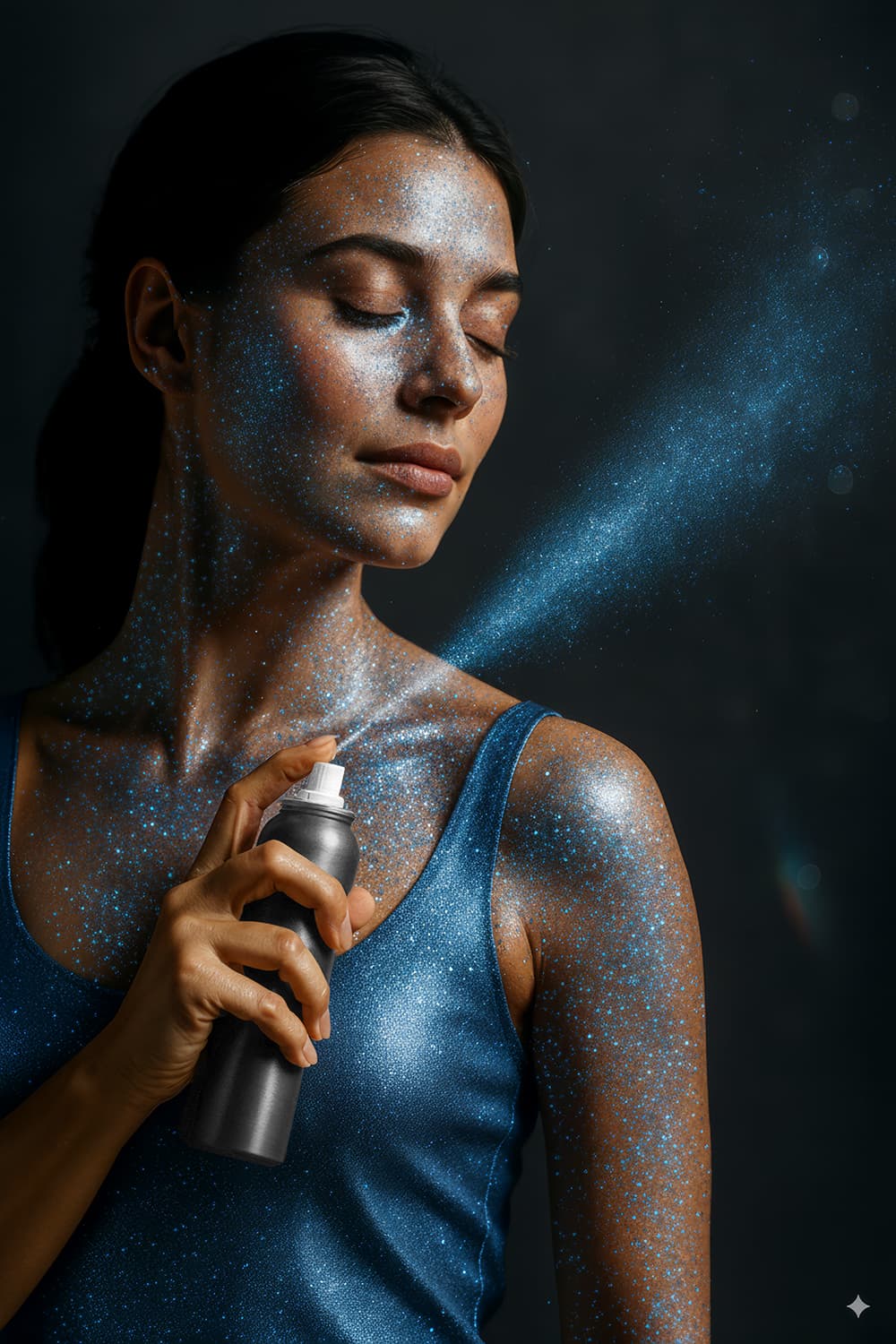 Blå kropsspray, 75 ml