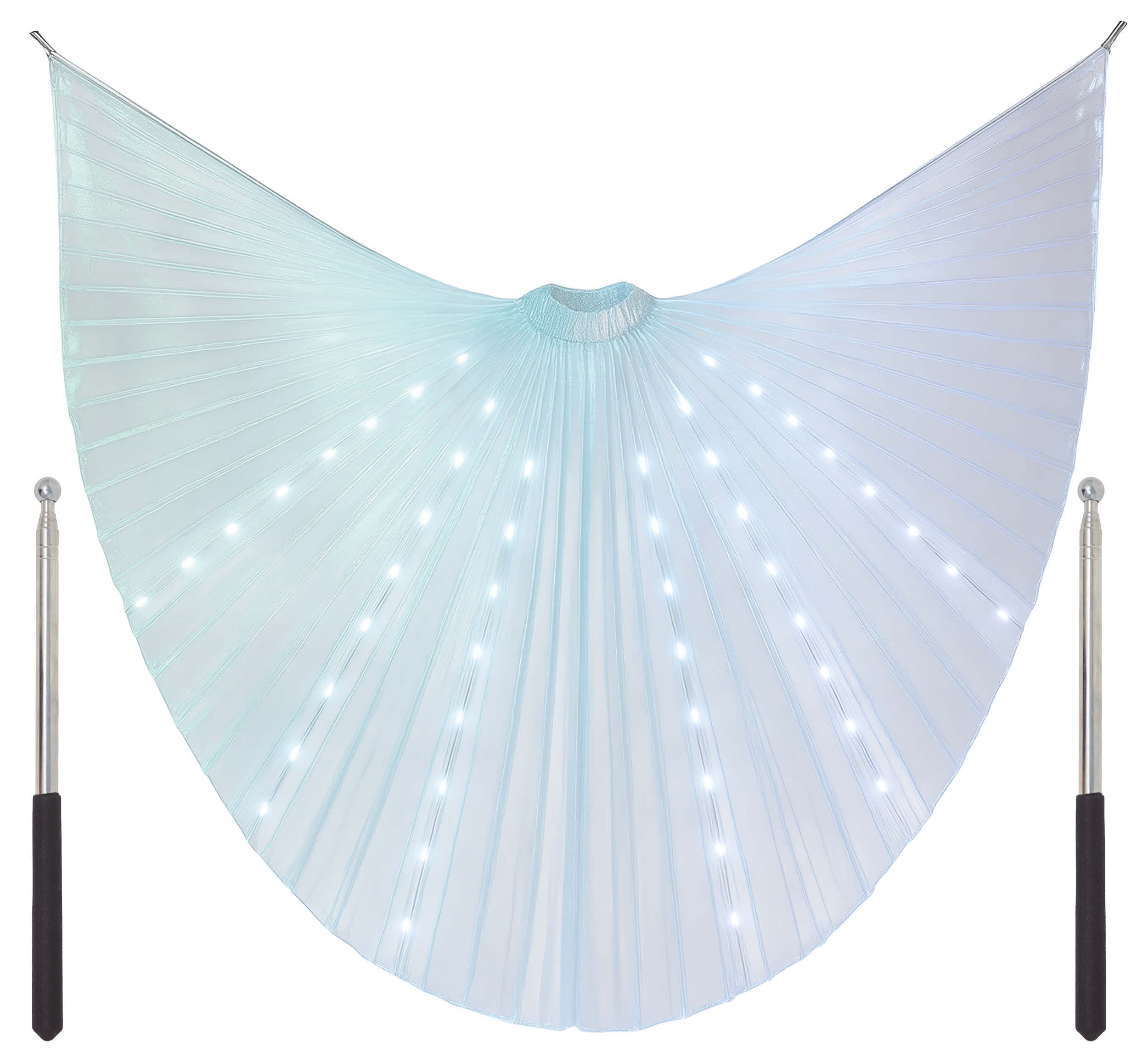Iris-kappe med stave og lys, 140 cm