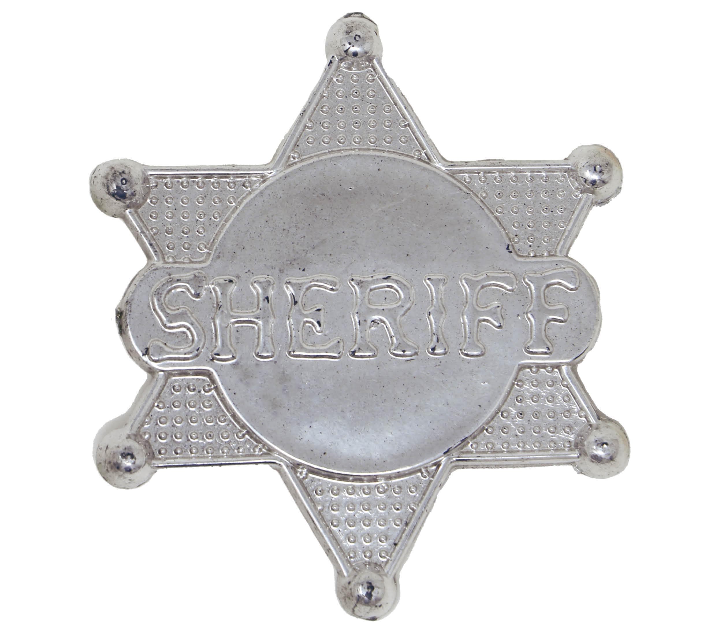 Stjerne "Sheriff", plast, 5,50 cm