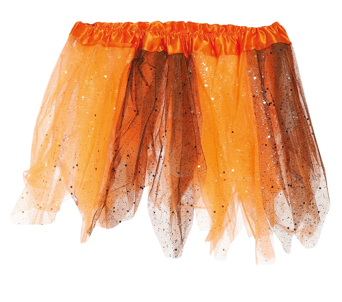 Sort/orange tutu til børn, 30 cm
