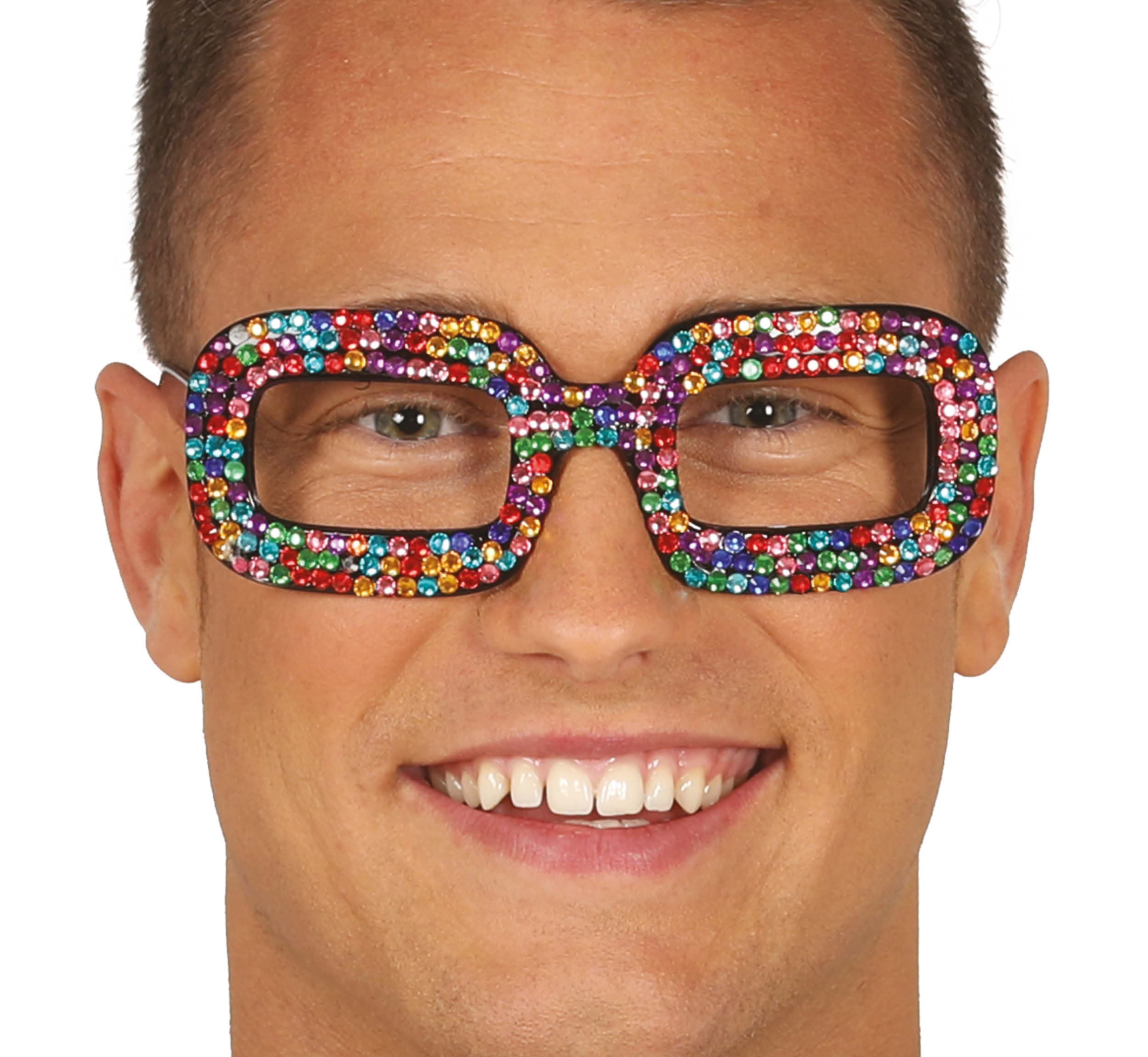 Flerfarvede popbriller