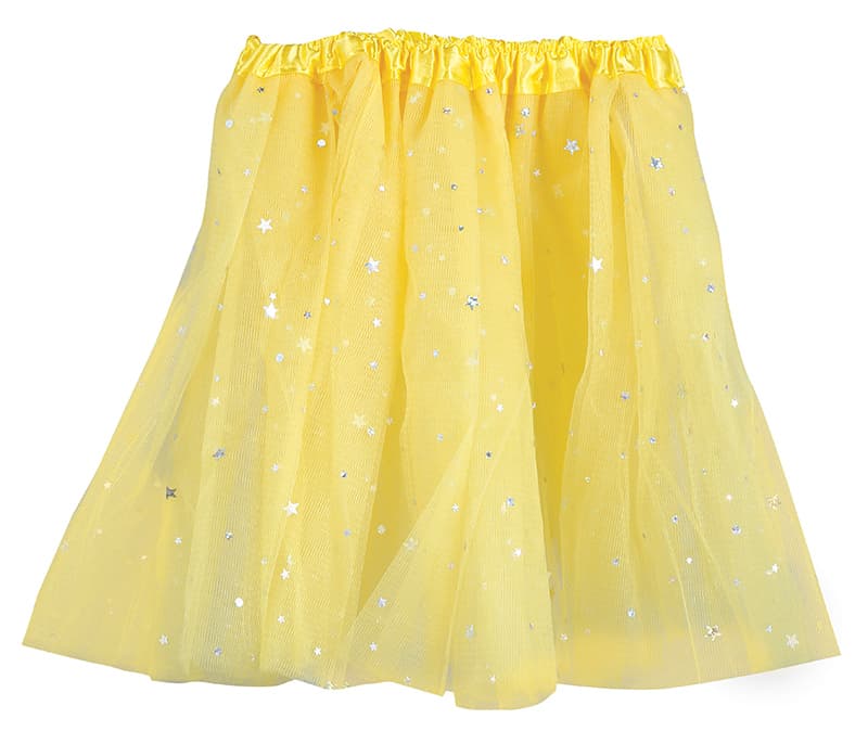 Gul tutu med stjerner 30 cm