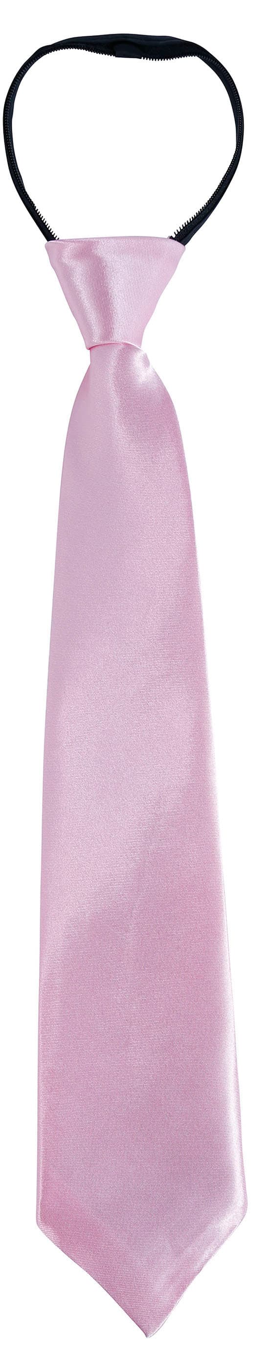 Lyserødt slips 45 cm