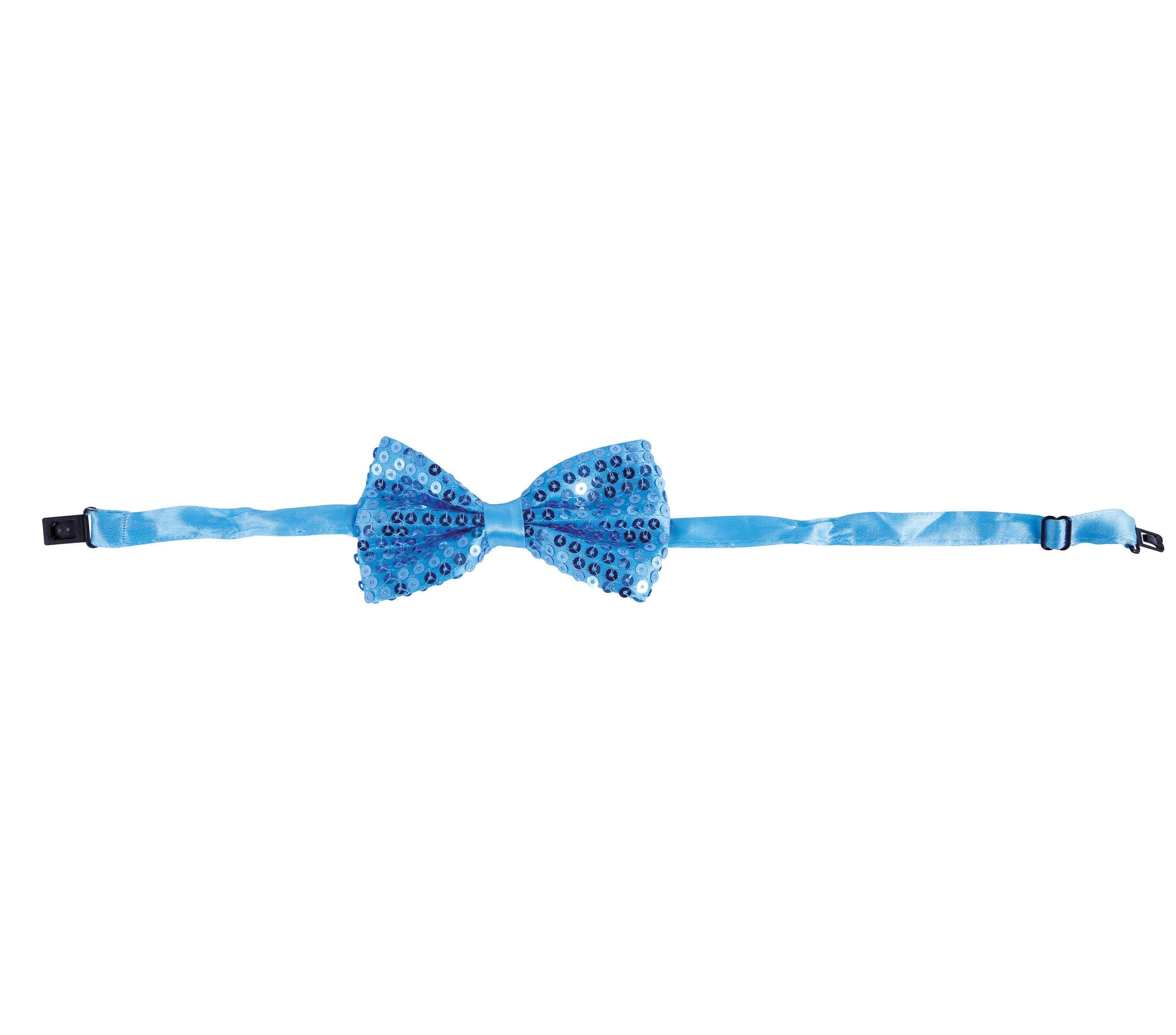 Himmelblå butterfly med pailletter, 12 cm