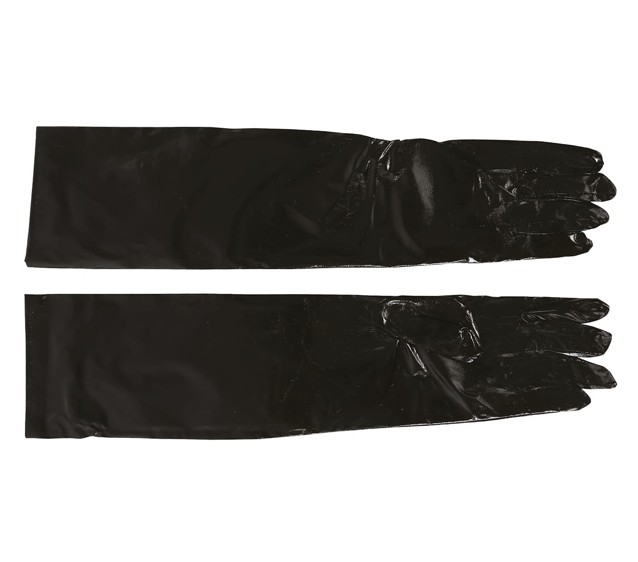 Metalliske handsker, 40 cm, sort