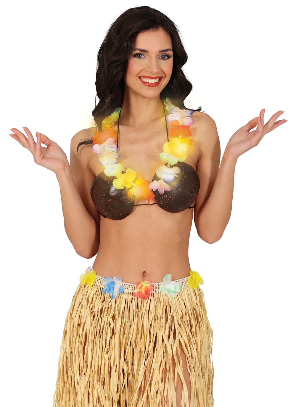 Hawaii-halskæde med lys