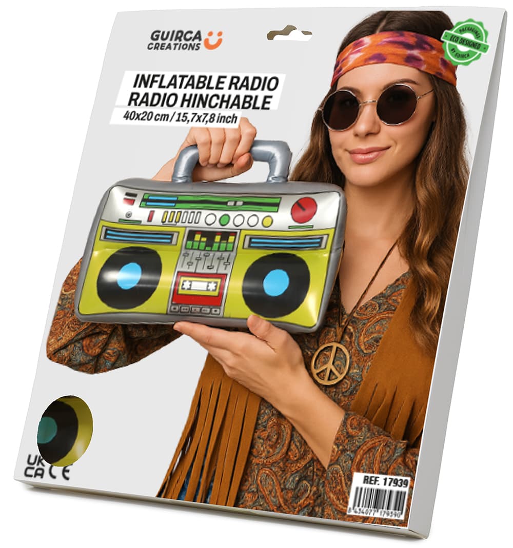 Oppustelig radio 40 × 20 cm