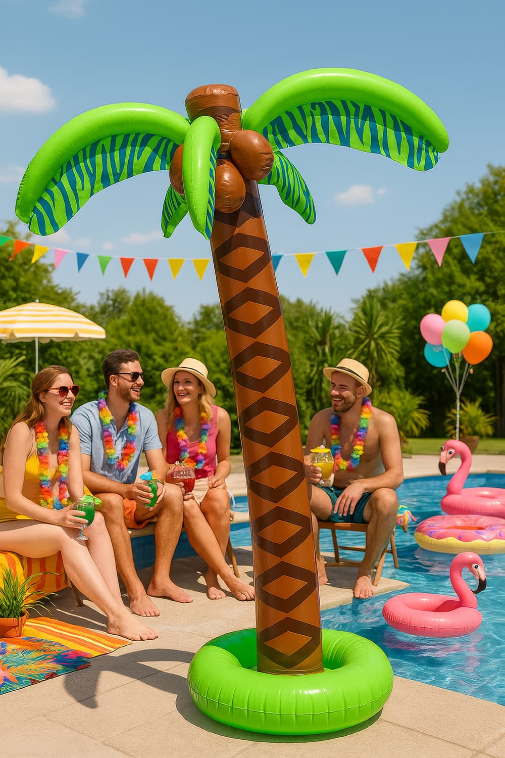 Oppustelig palme, 180 cm