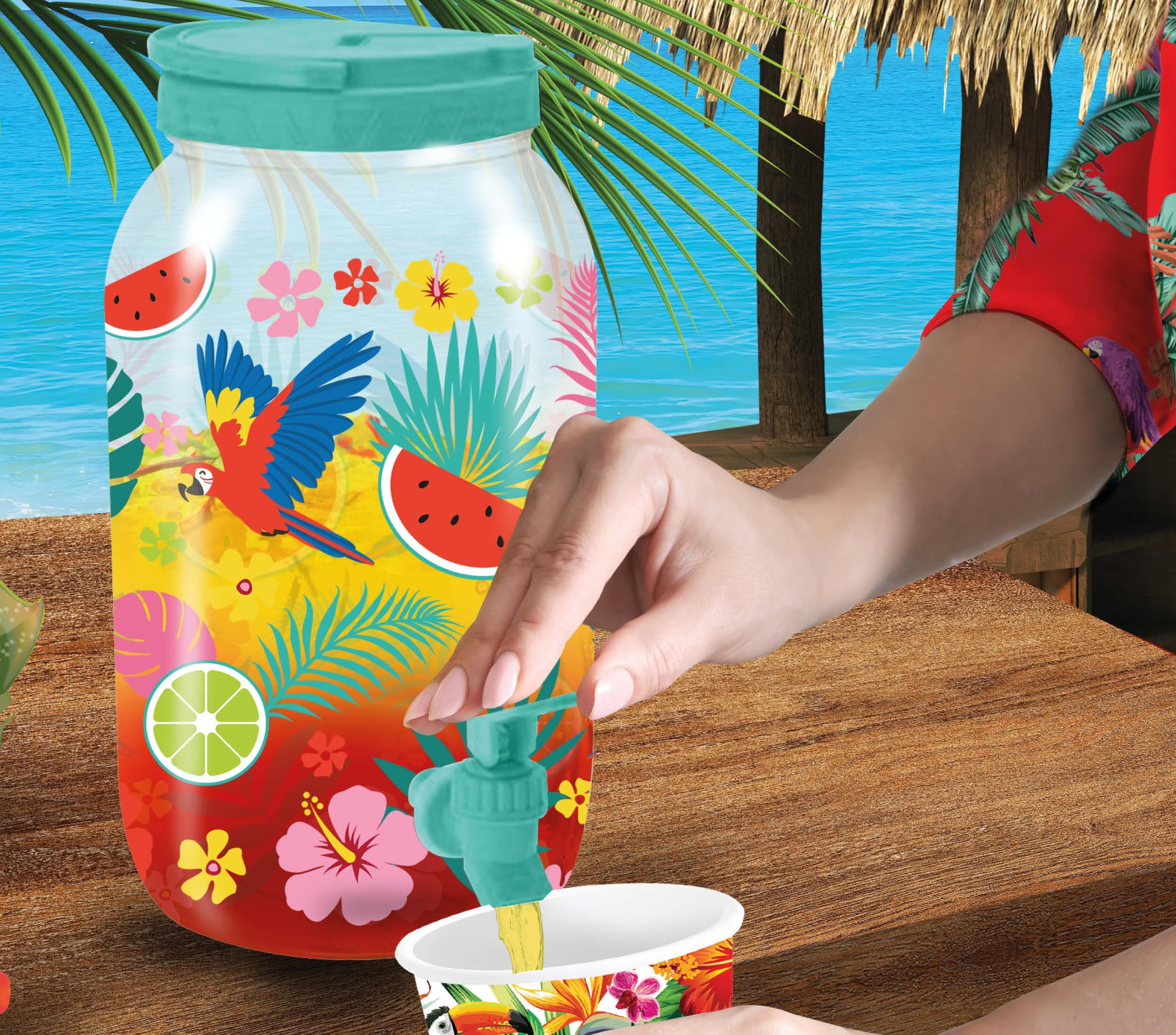 Tropisk Hawaii-drikkedispenser, 4 l
