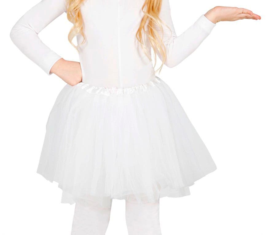 Hvid tutu til børn, 30 cm