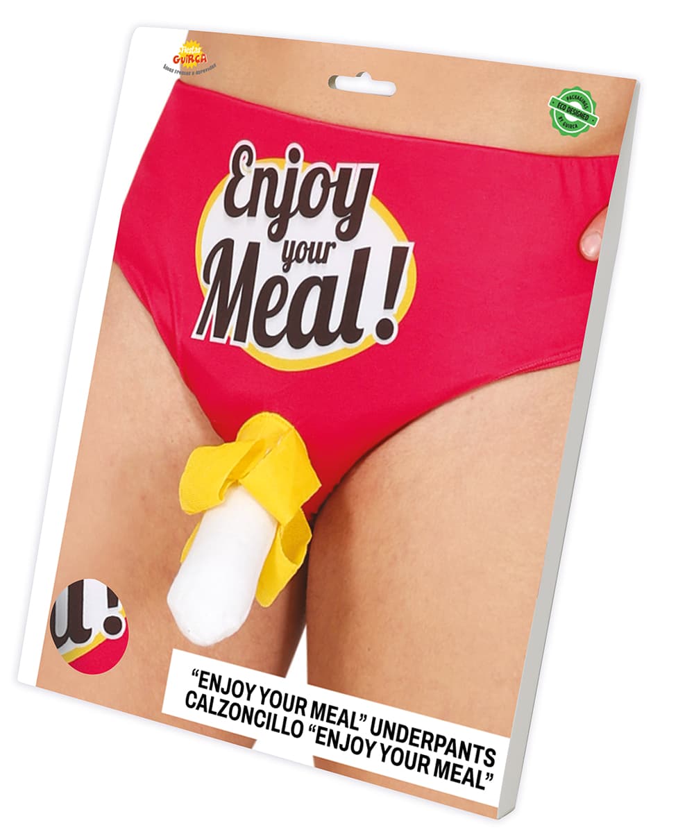 Sjove underbukser "Enjoy Your Meal!" til voksne
