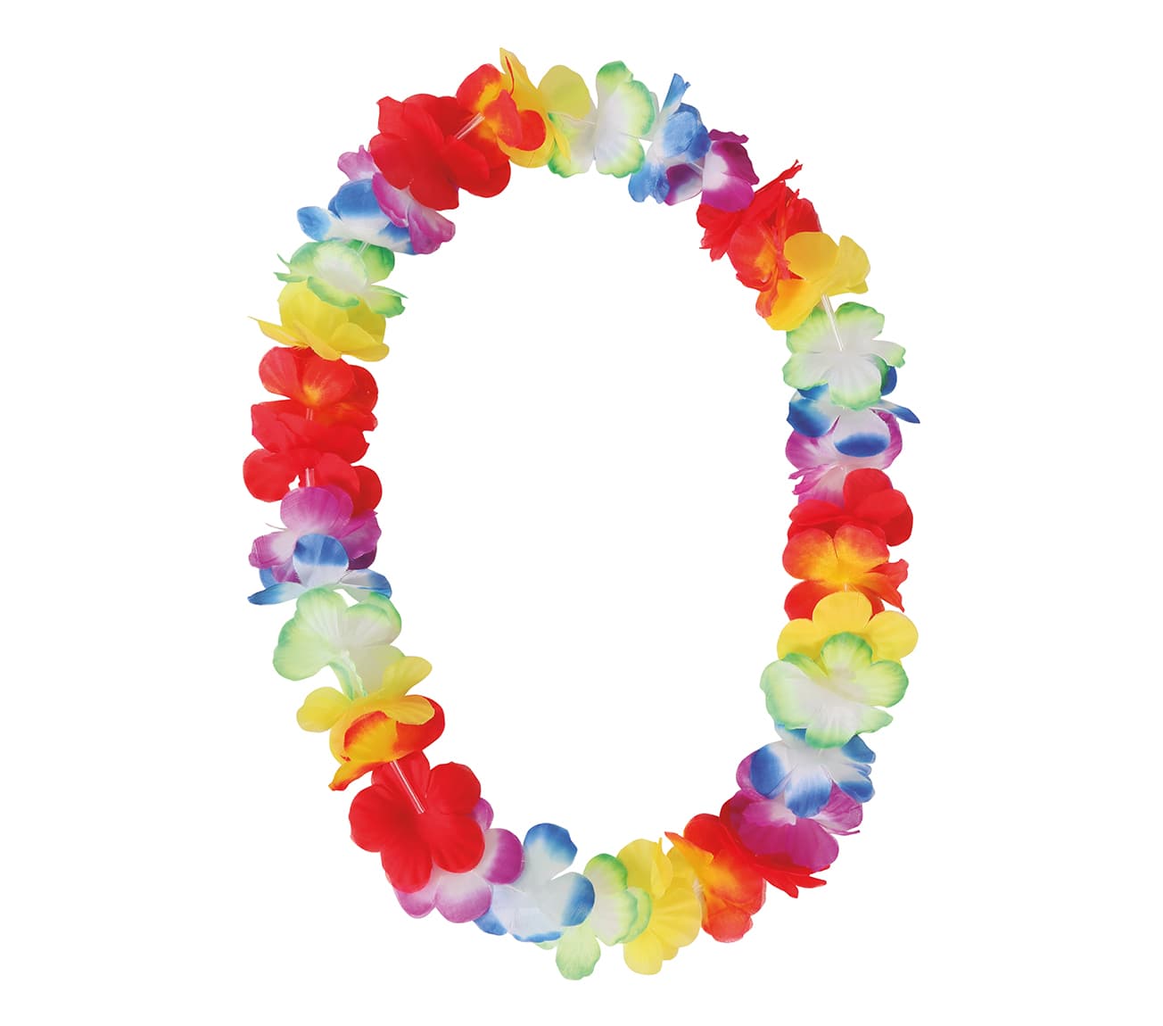 Flerfarvet hawaiihalskæde, 6,50 cm