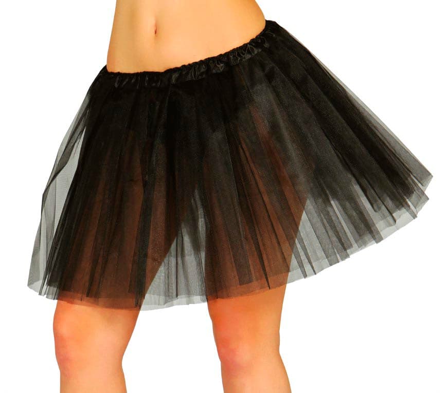 Sort tutu til damer, 40 cm