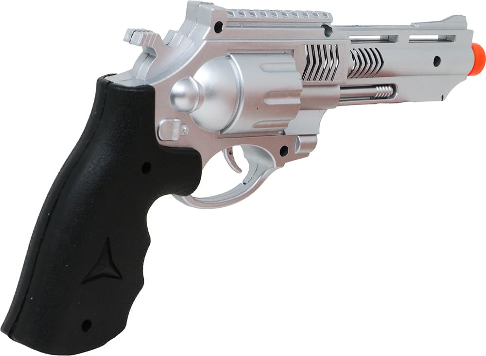 F.B.I.-pistol, sølv, 28 cm