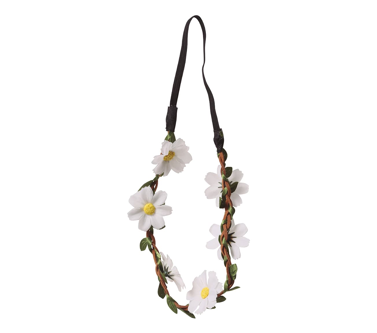 Hvid blomstertiara, ca. 14,6 cm