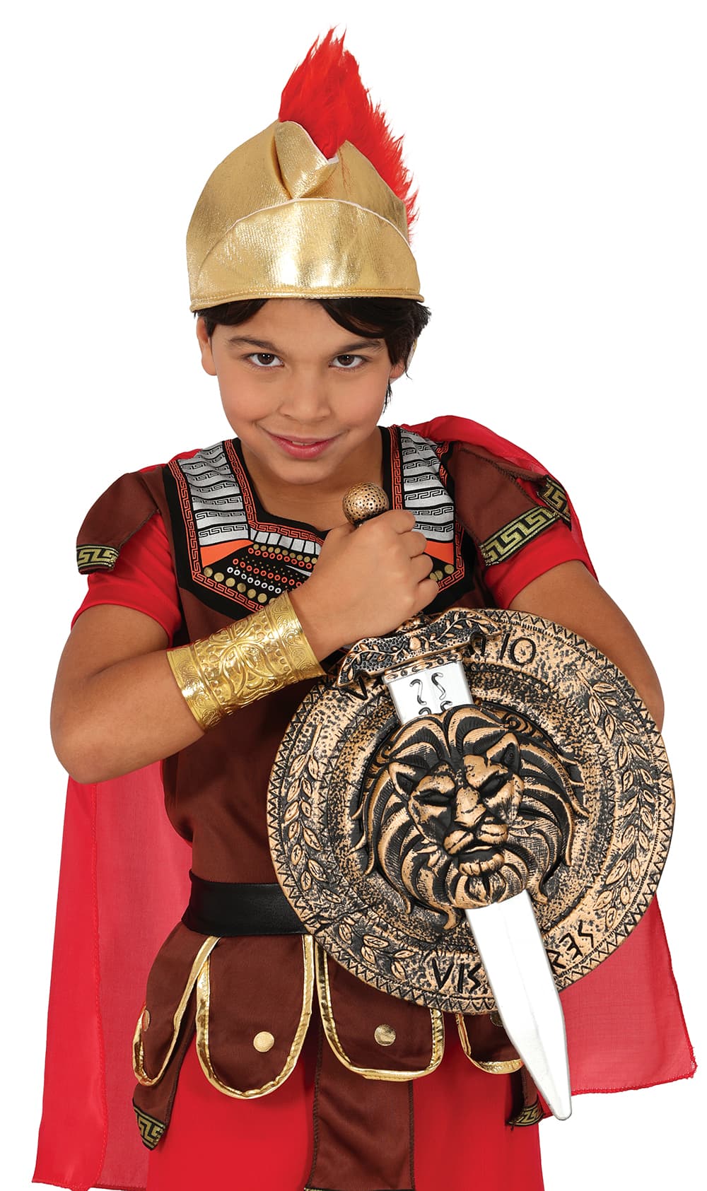 Skjold, 29 cm, og sværd, 48 cm, til børn