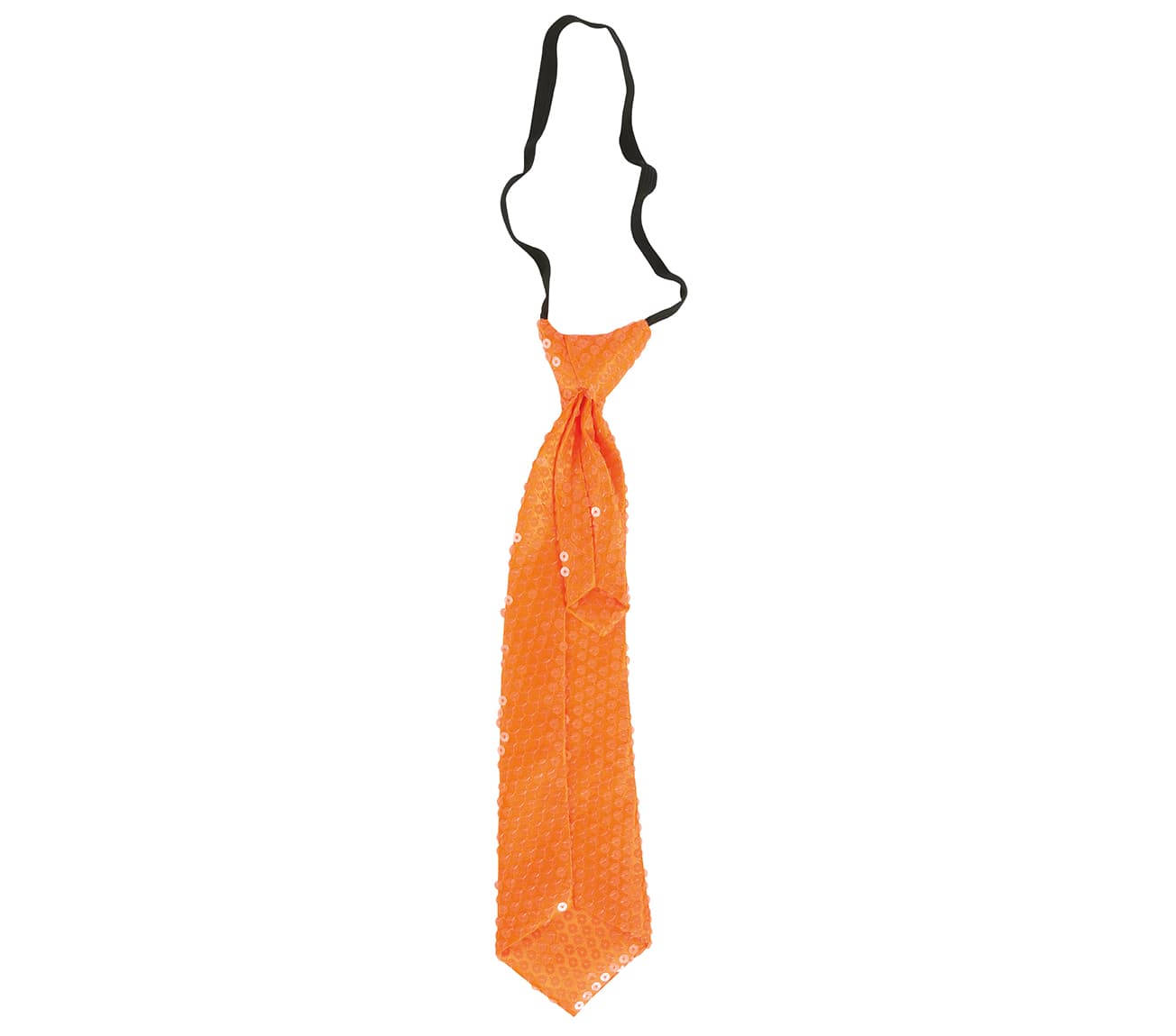 Neonorange pailletslips 37 cm