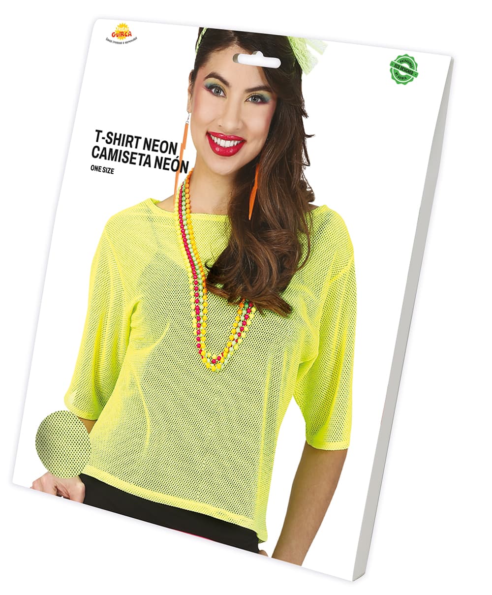 Neongul net-T-shirt