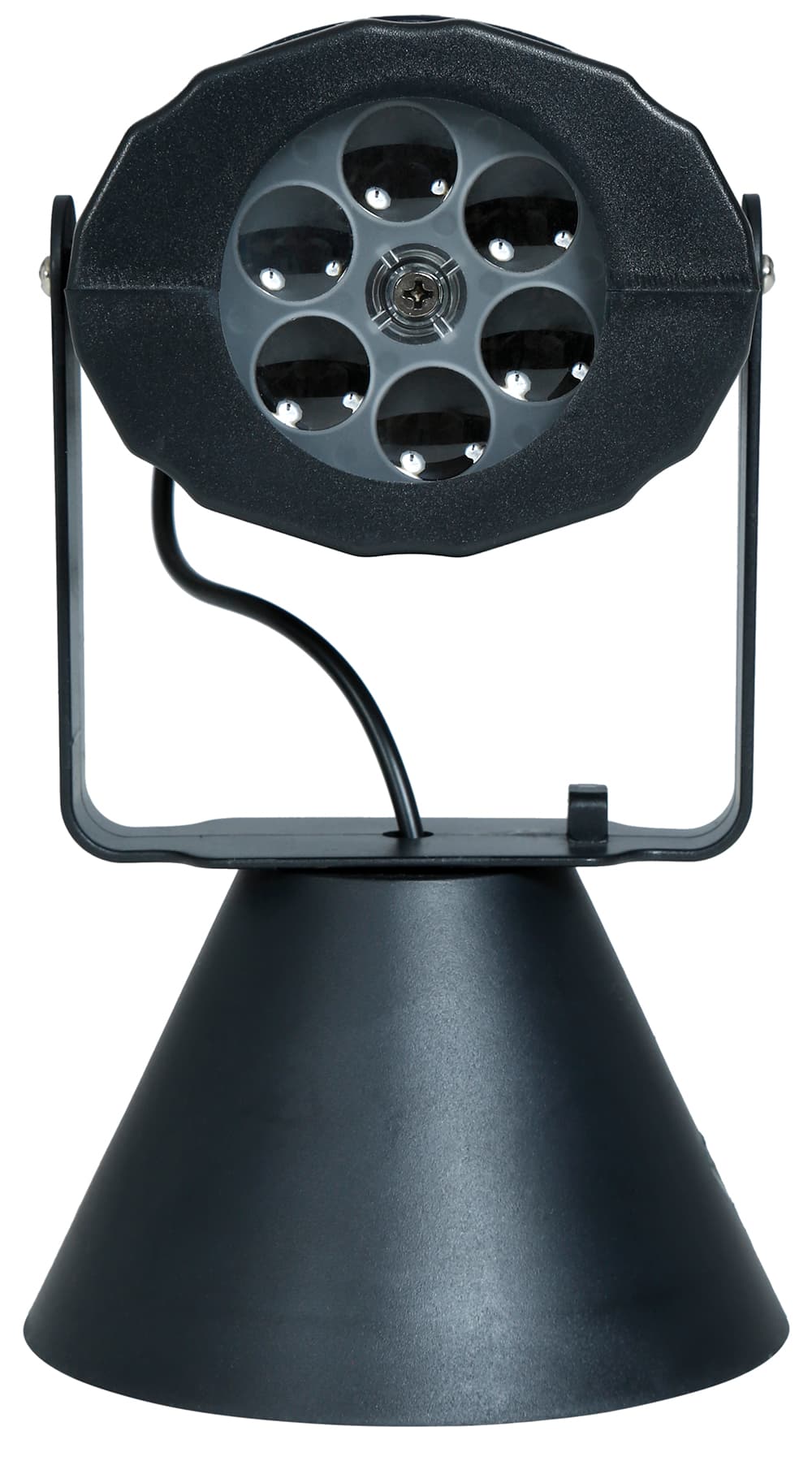 LED-projektor 20 cm med fod (batteridrevet)