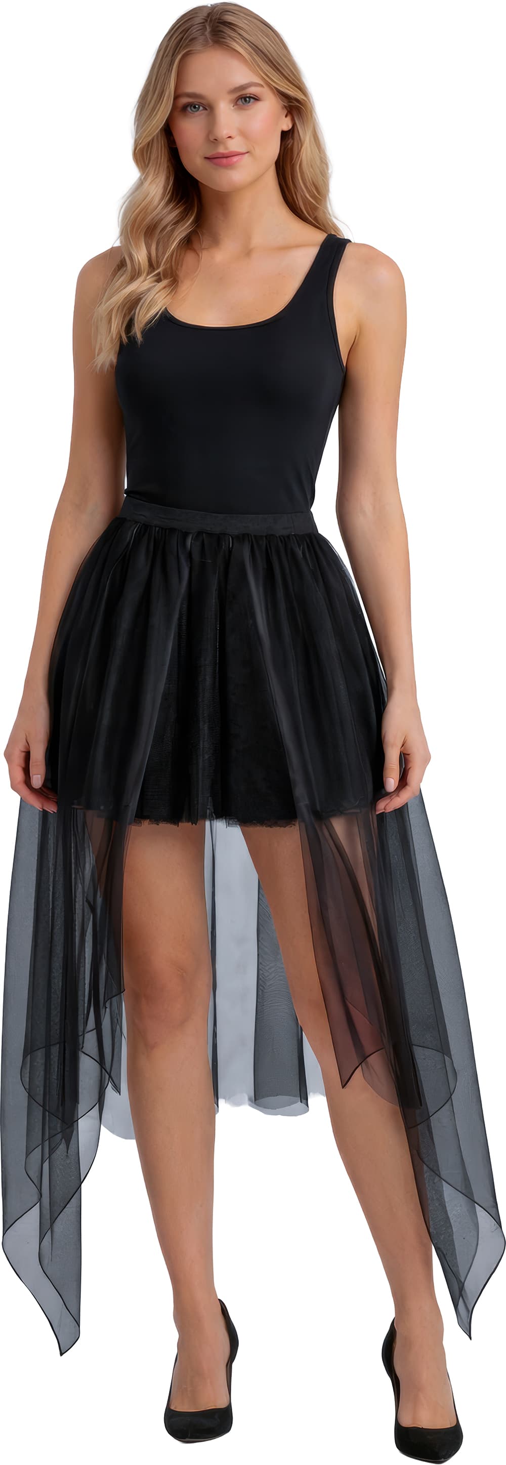 Lang sort tutu