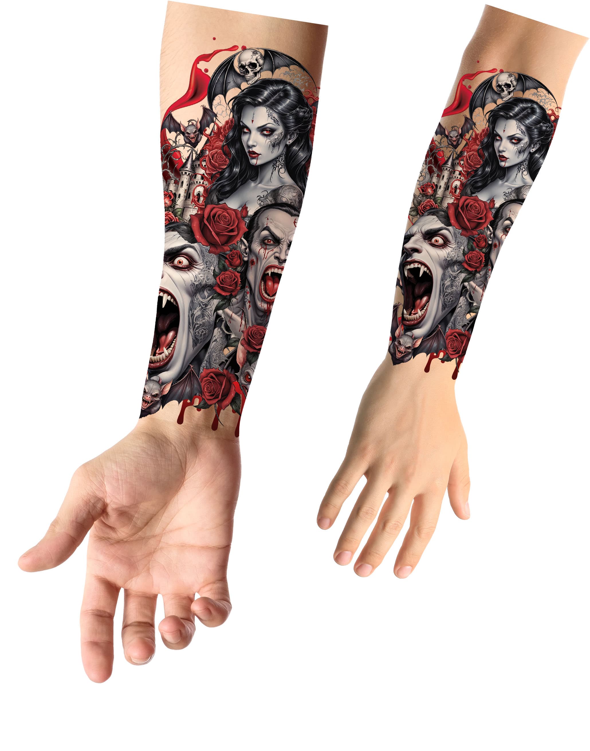 Vampyrtatoveringer 14 × 30 cm