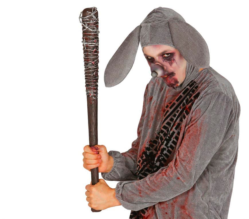 Baseballbat med pigtråd, 73 cm