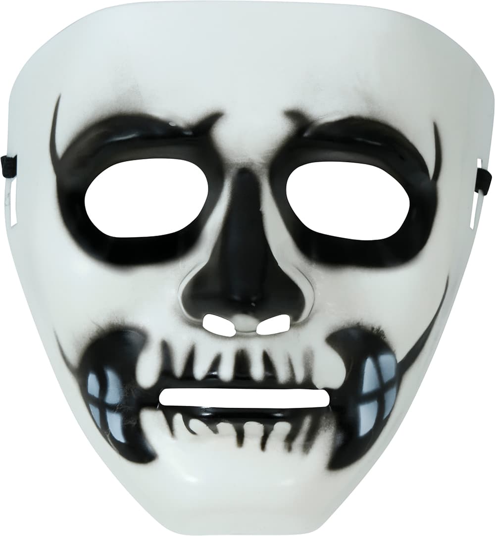 Skeletmaske, PVC, ca. 18,1 cm