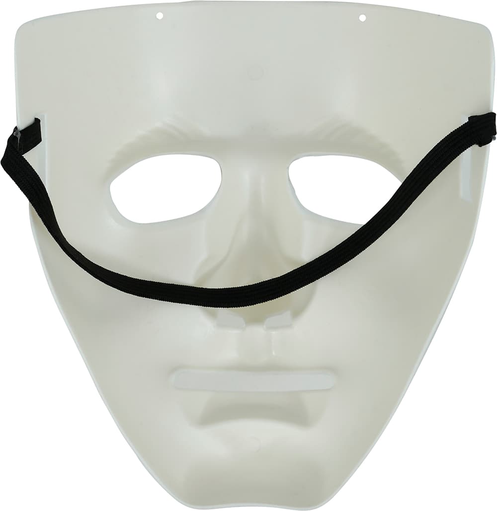 Hvid maske, PVC, til børn