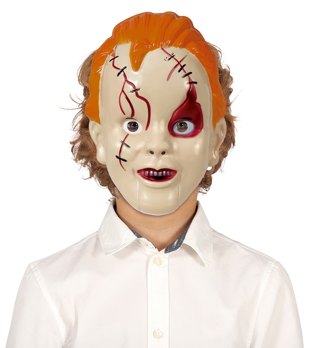 Maske af djævlebarn til børn, PVC