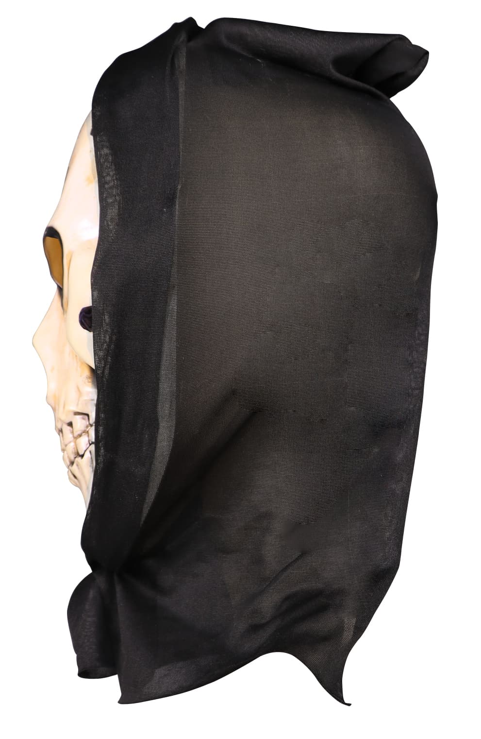 Hockeymaske med kranie og hætte, PVC