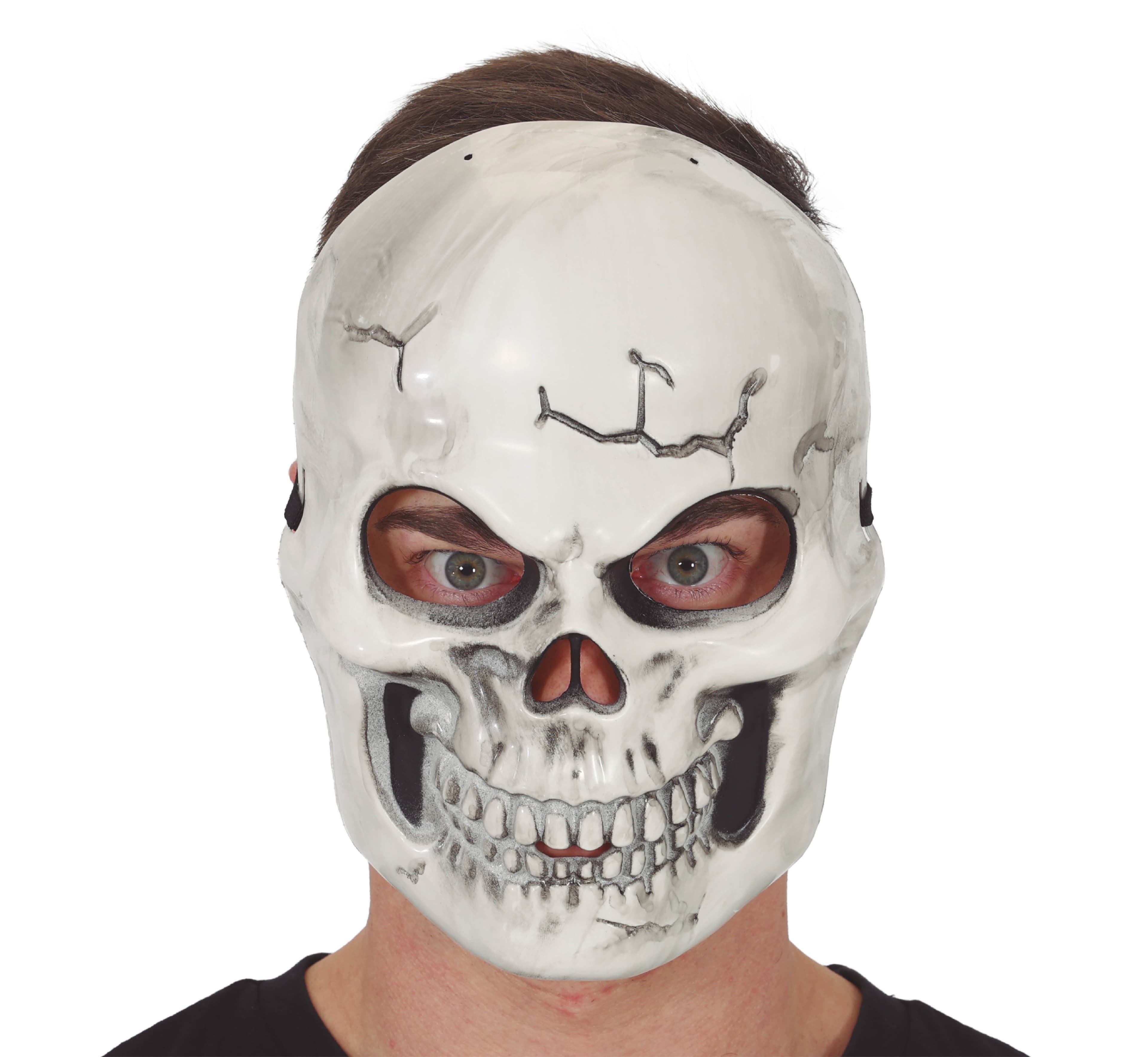 Kraniemaske, PVC, hvid, model 20118
