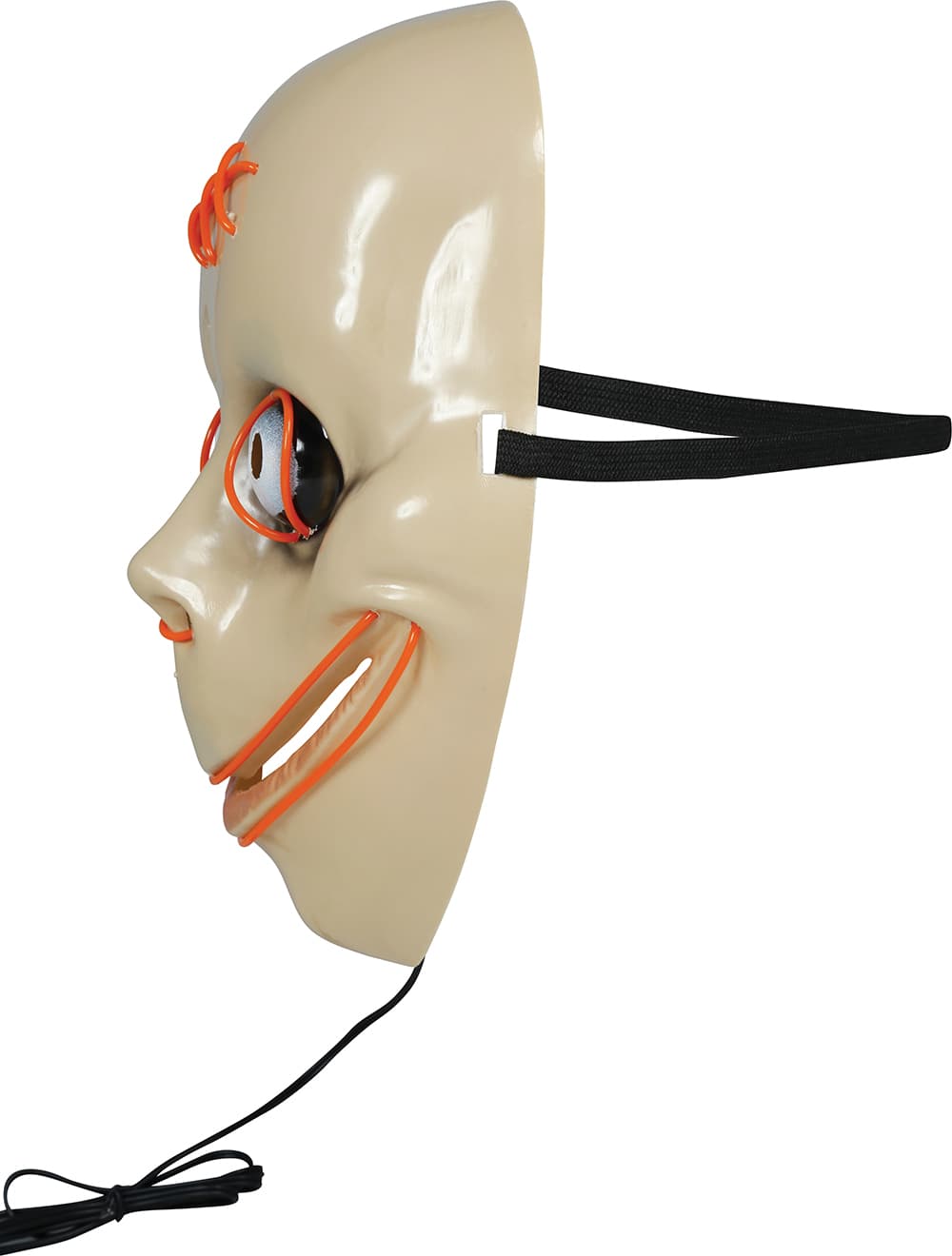 Skrækmaske med lys, PVC