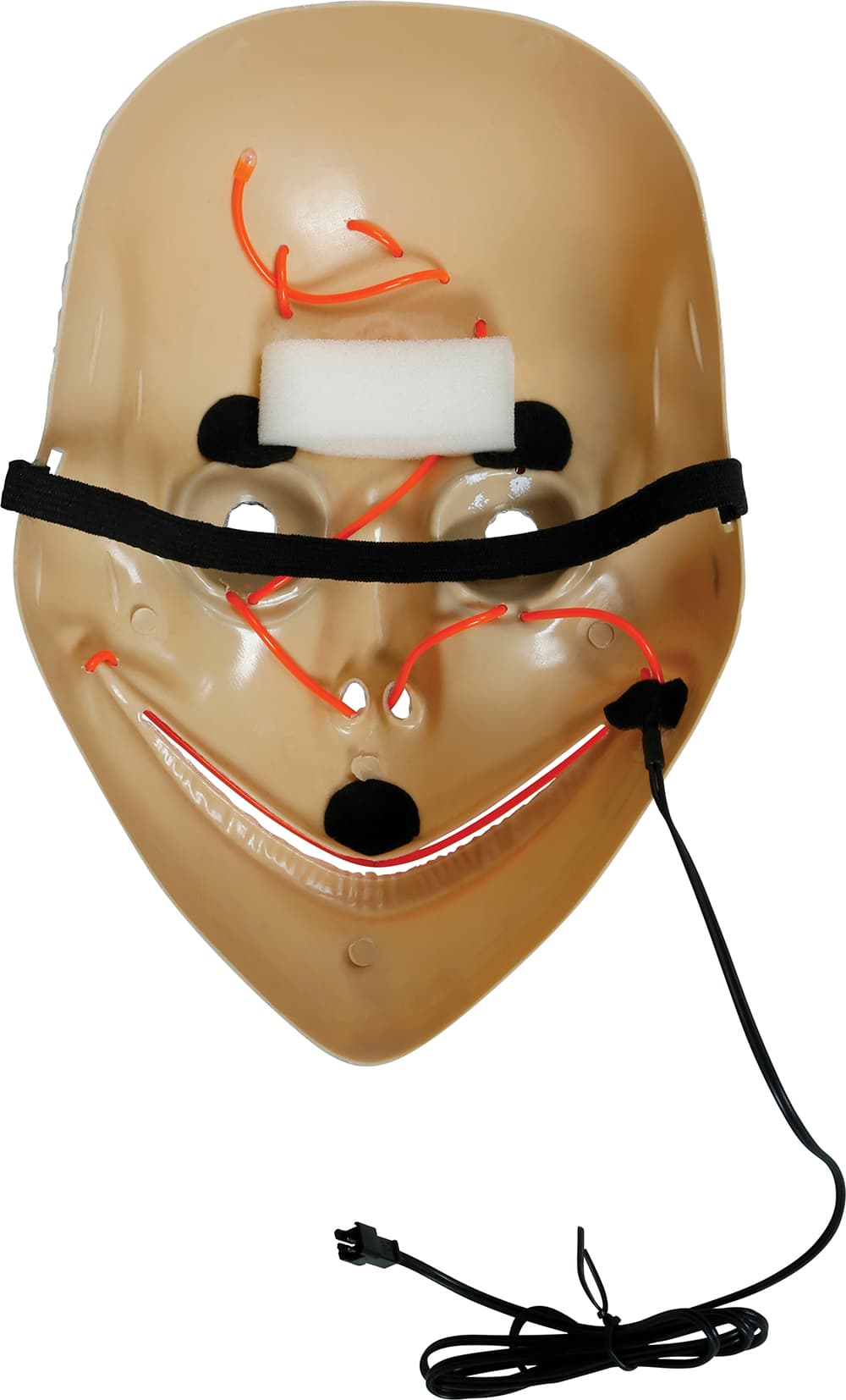 Skrækmaske med lys, PVC