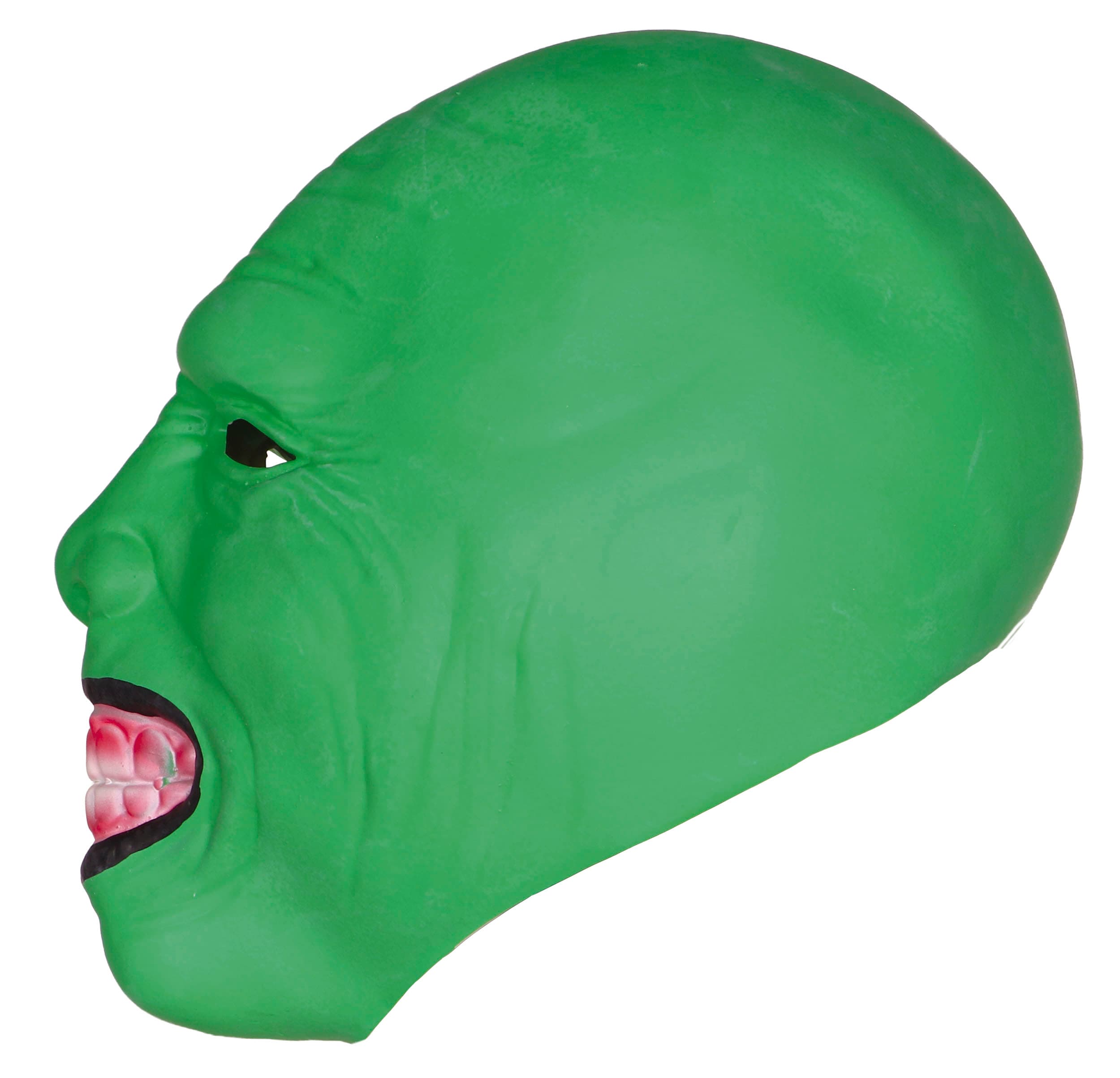 Latexmaske, grøn giftskurk