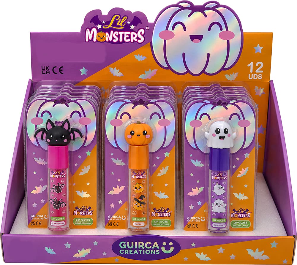 Lil Monsters lipgloss til børn, assorterede motiver