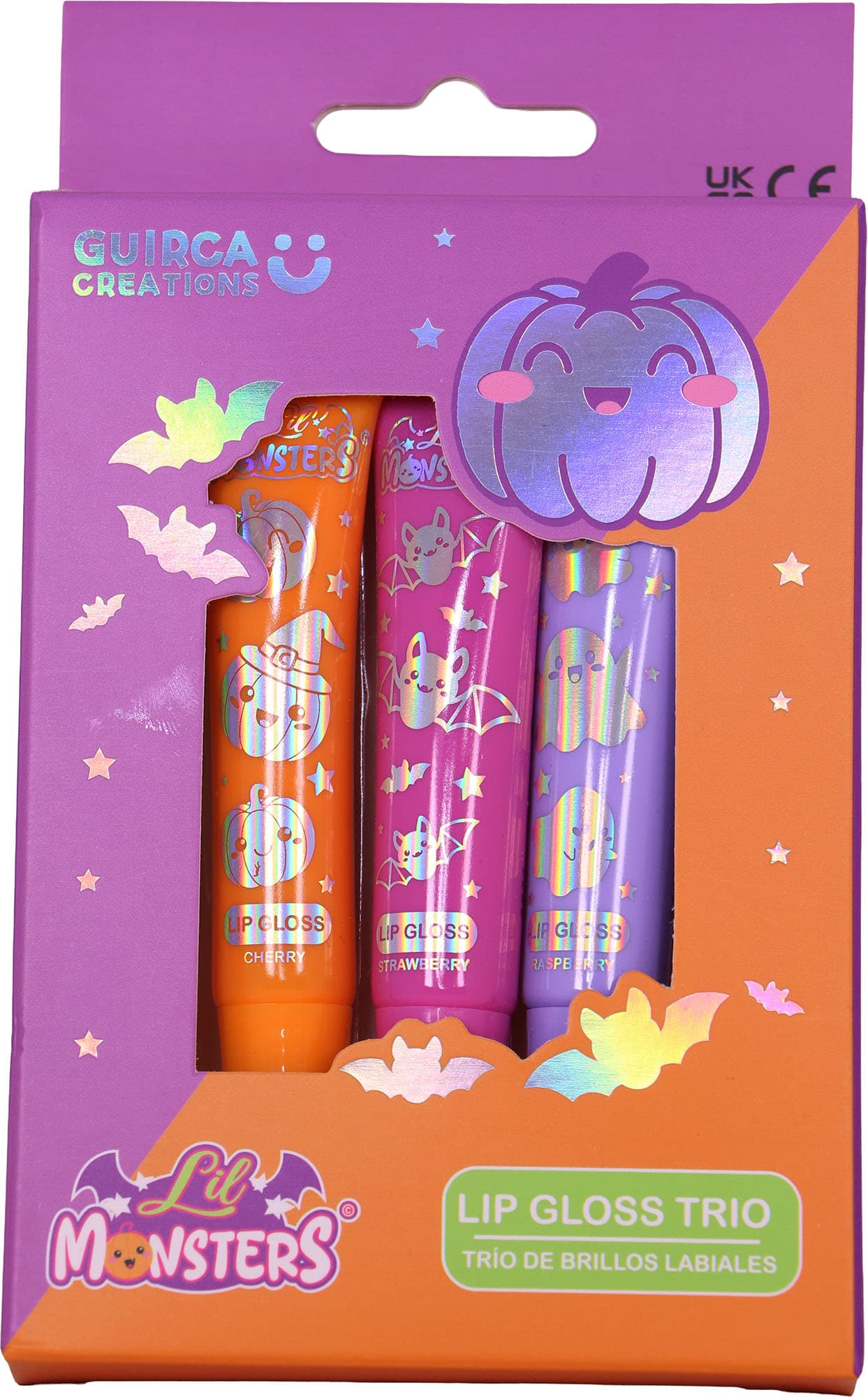 Lil Monsters lipgloss-trio til børn, assorterede motiver