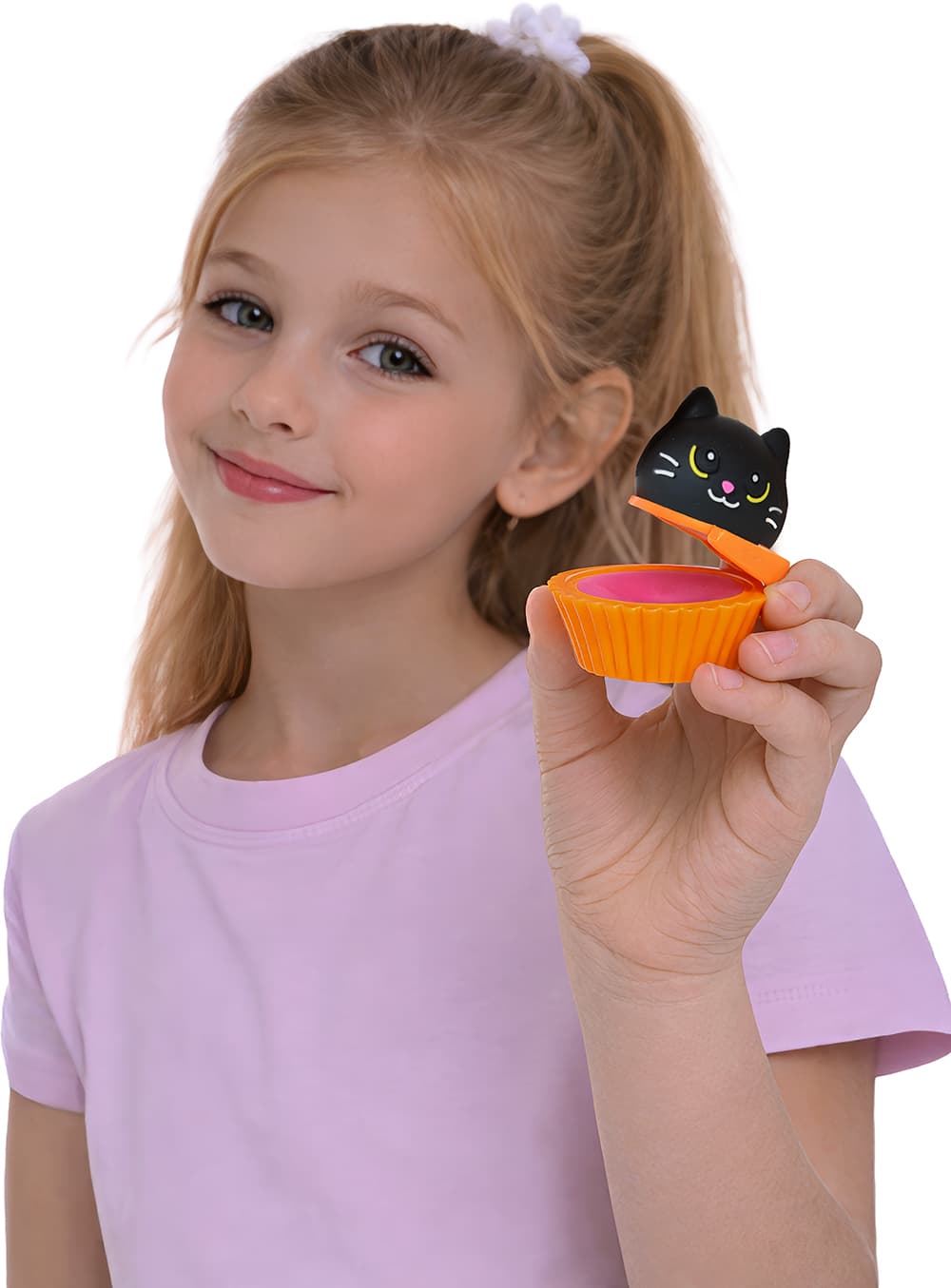 Lil Monsters læbepomade til børn, assorterede motiver, rød, lyserød og orange