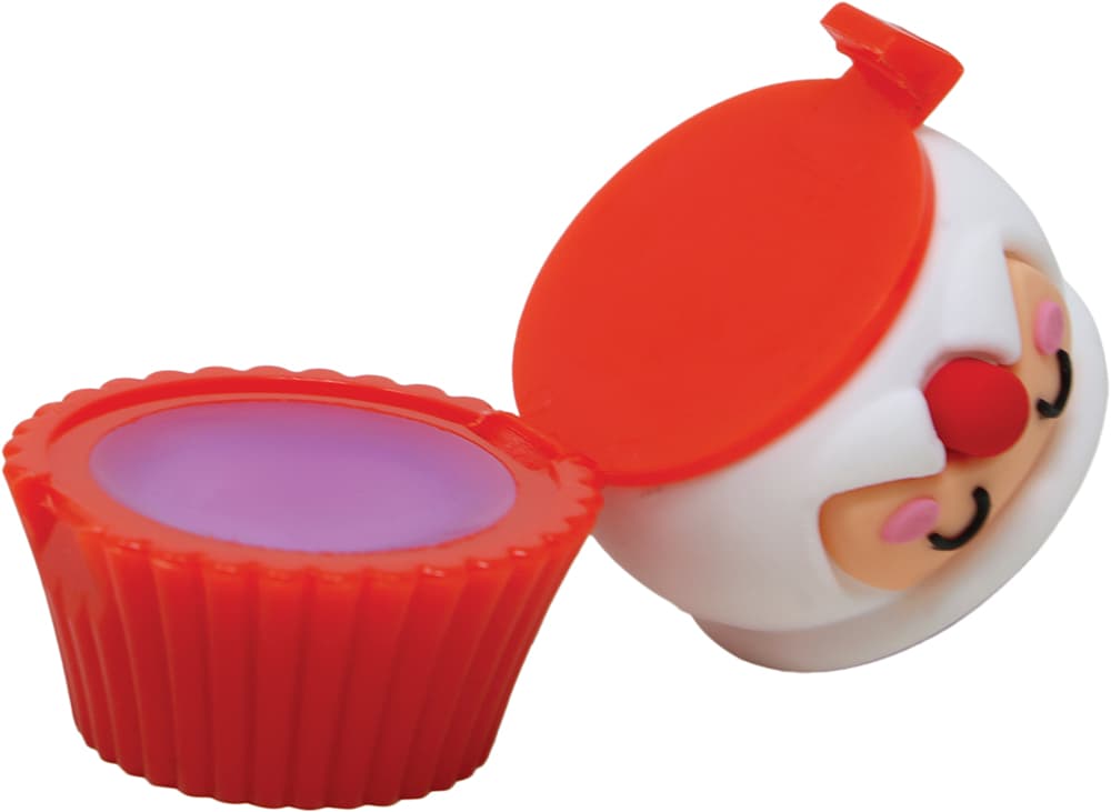 Lil Xmas læbepomade til børn, assorterede motiver, lyserød, rød og lilla