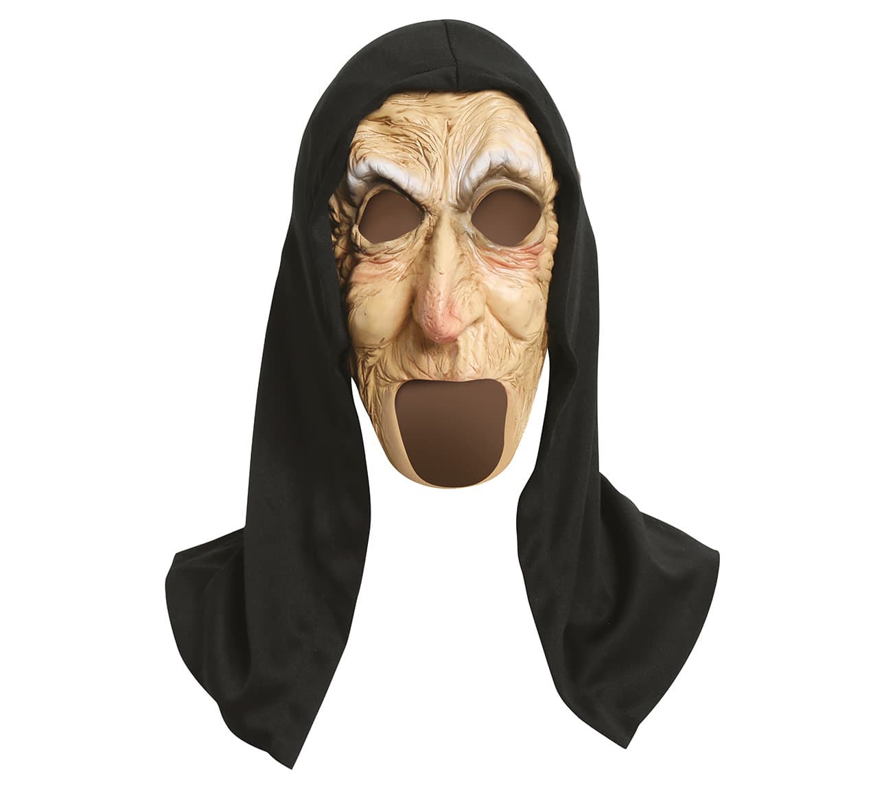 Gammel dame-maske med hætte, vinyl