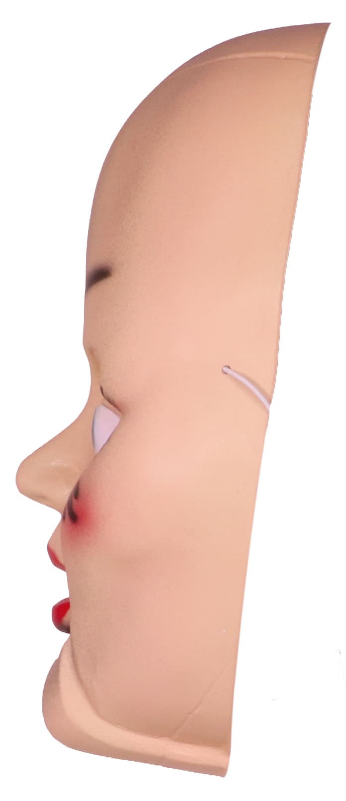Uhyggelig dukkemaske i PVC