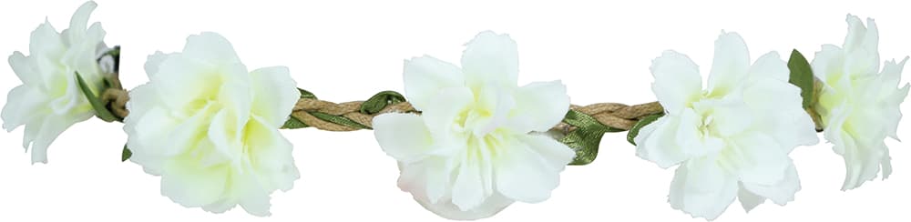 Hvid blomsterkrone