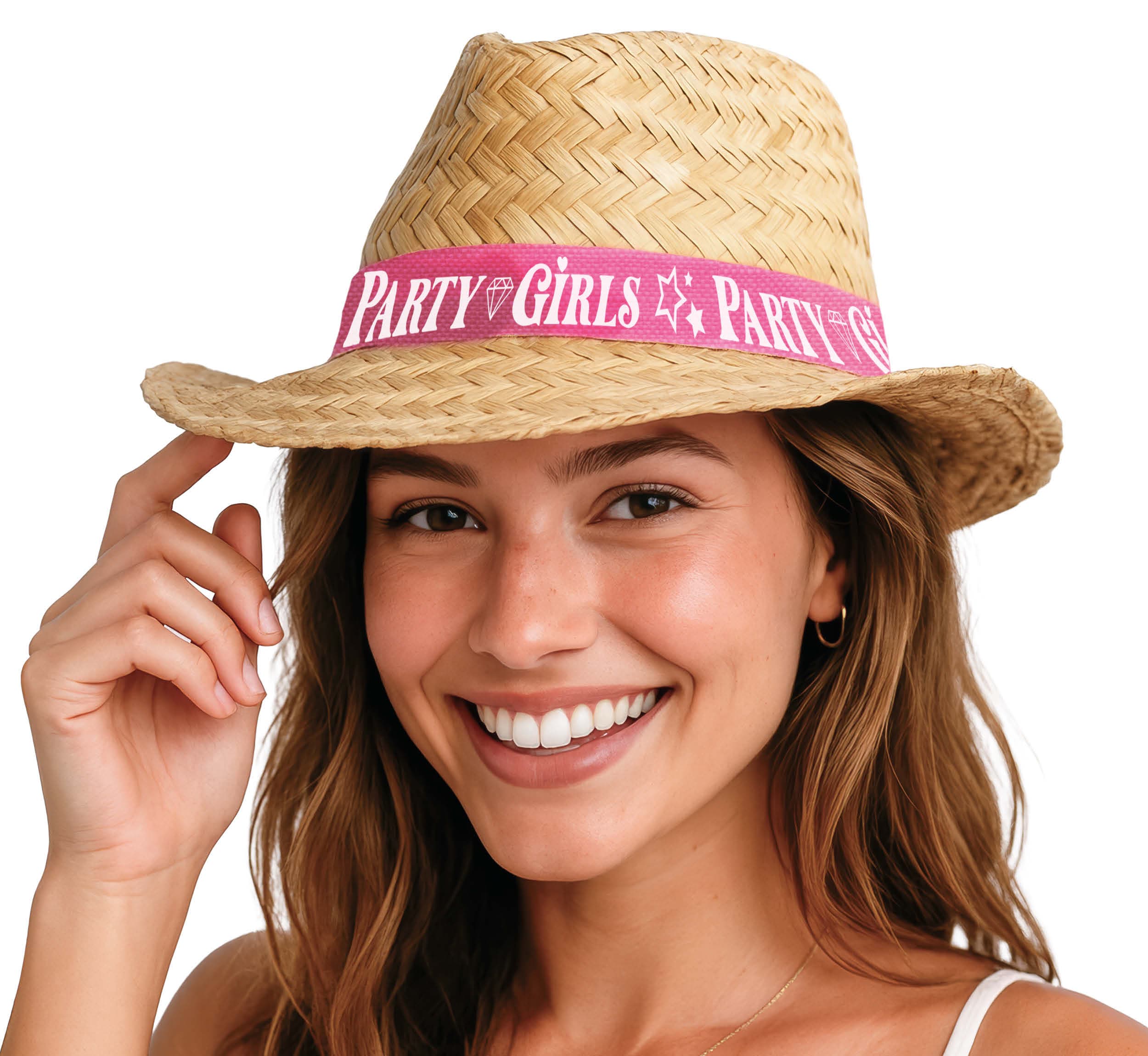 Party Girls-stråhat, til voksne