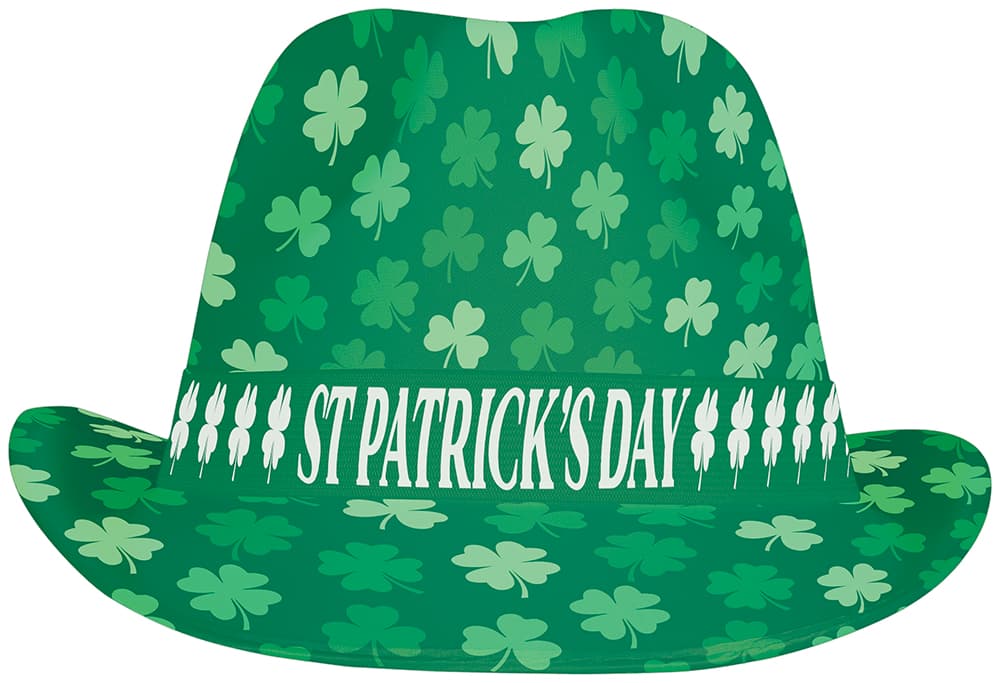 St. Patrick's-gangsterhat til voksne