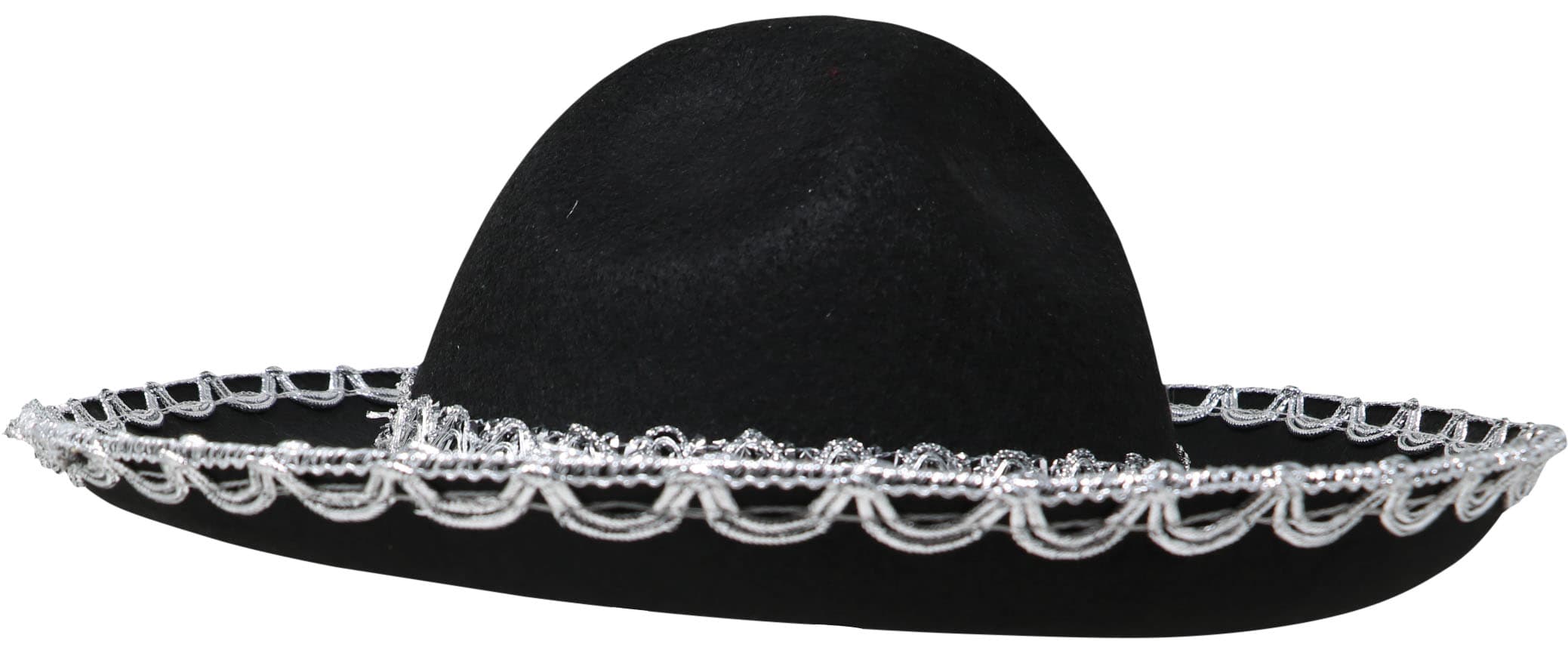 Mexicansk filthat til børn, sort, 55 cm