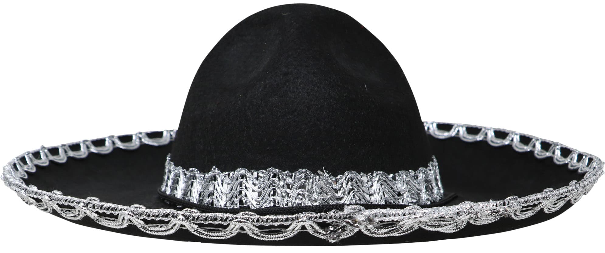 Mexicansk filthat til børn, sort, 55 cm