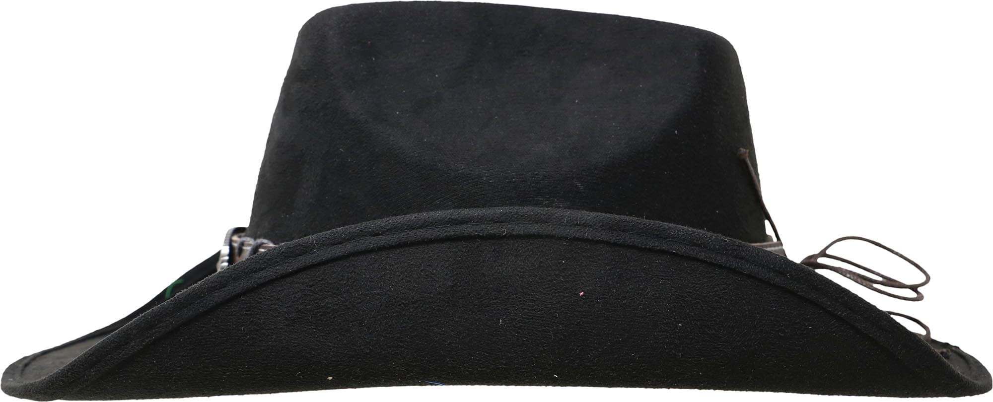 Cowboyhat i filt med spænde, sort