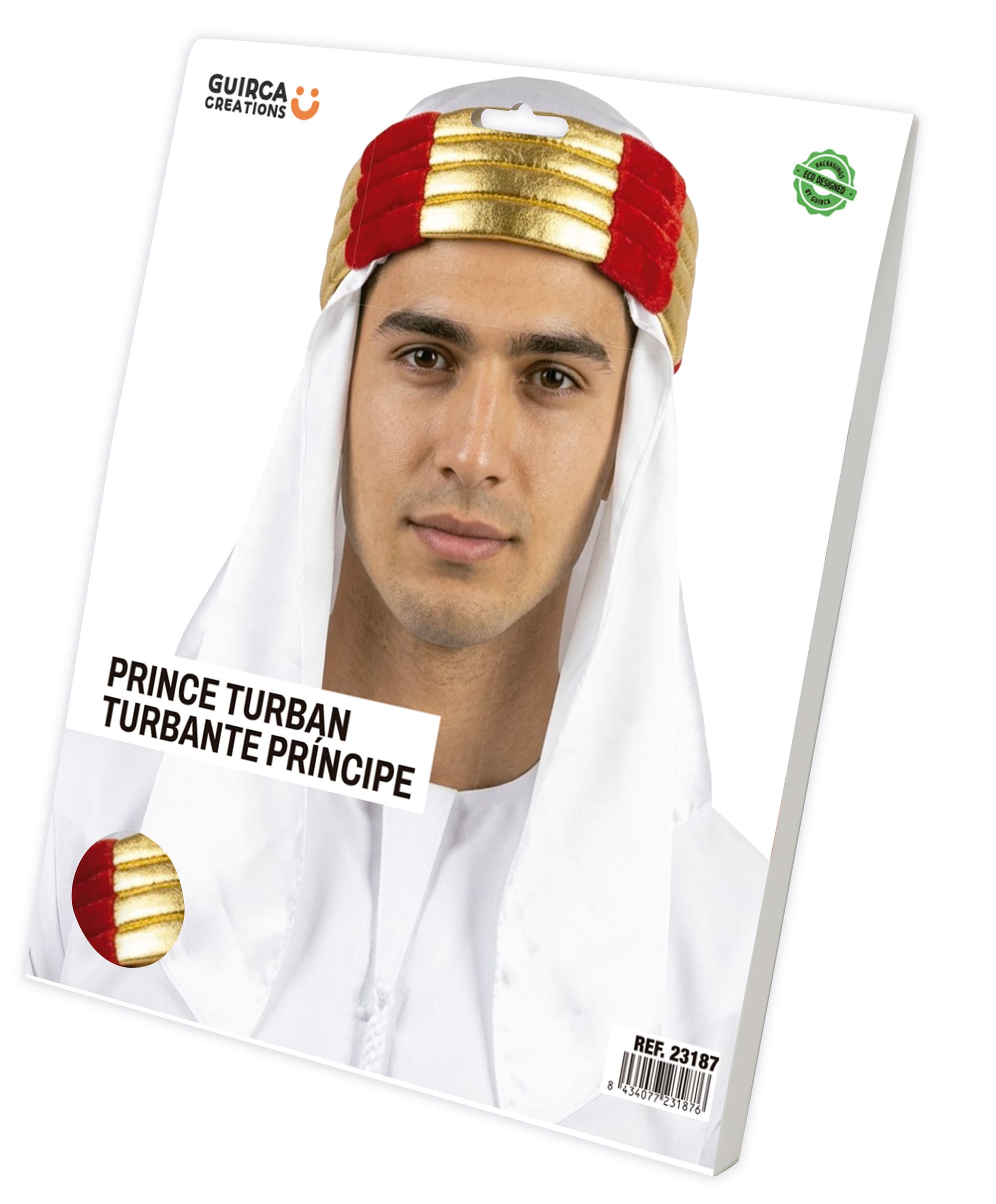 Ørkenprins-turban i stof