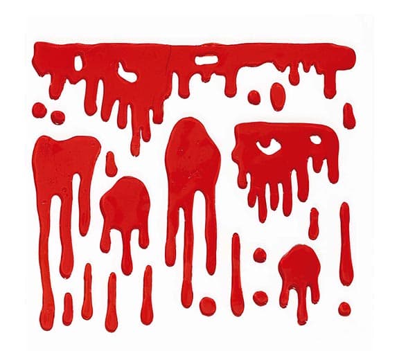 Geldekoration med blod, 20 × 20 cm, rød