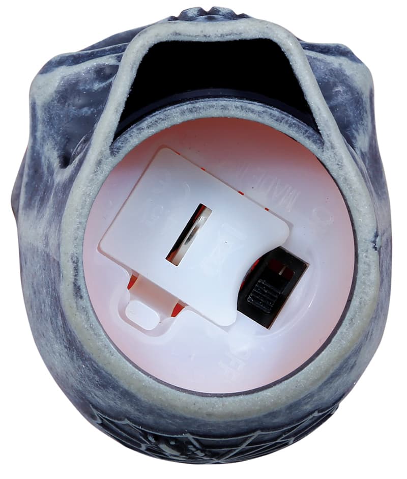 Kranie med LED-lys, 6 cm