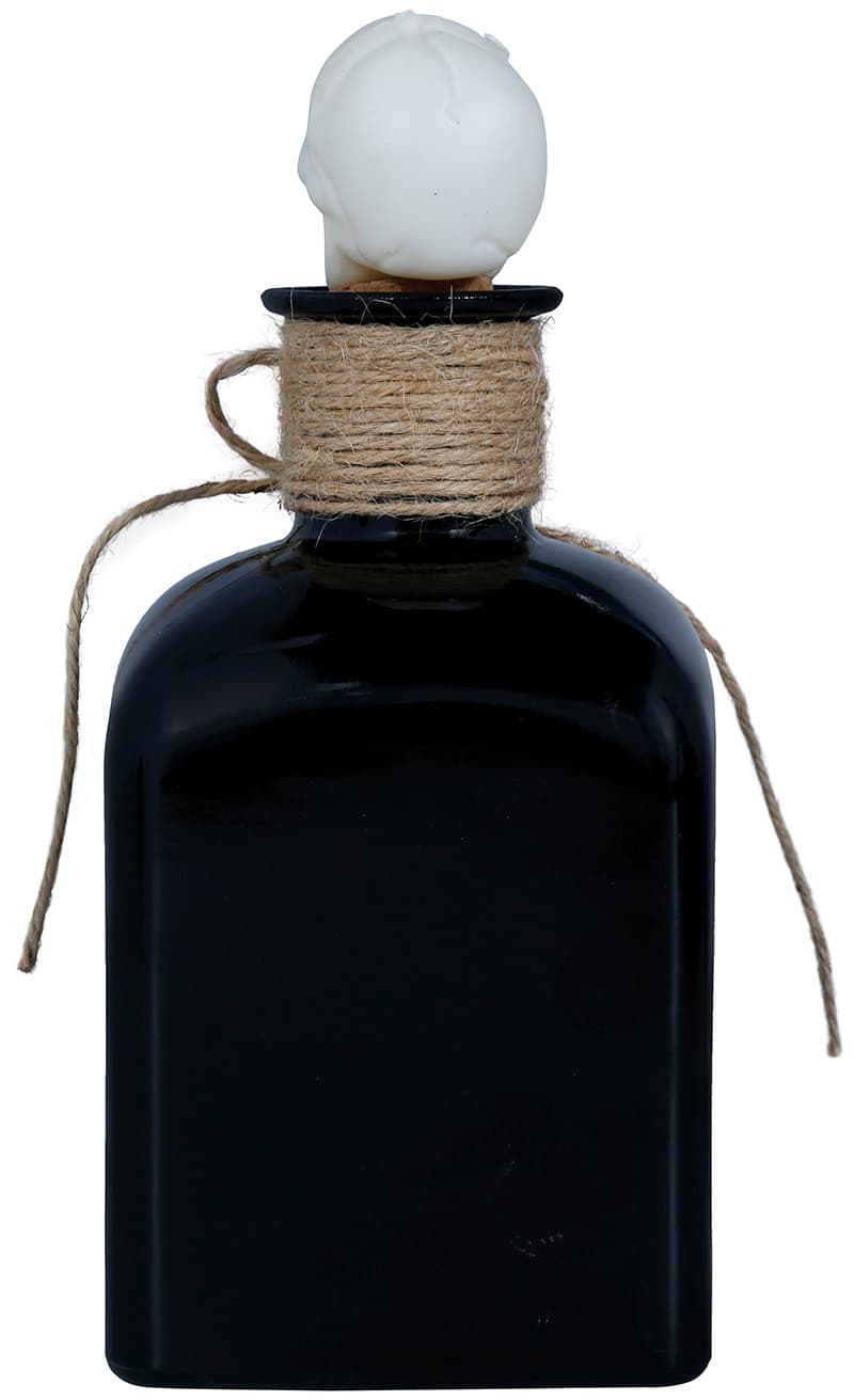 Giftflaske med kranie, glas, 20 cm